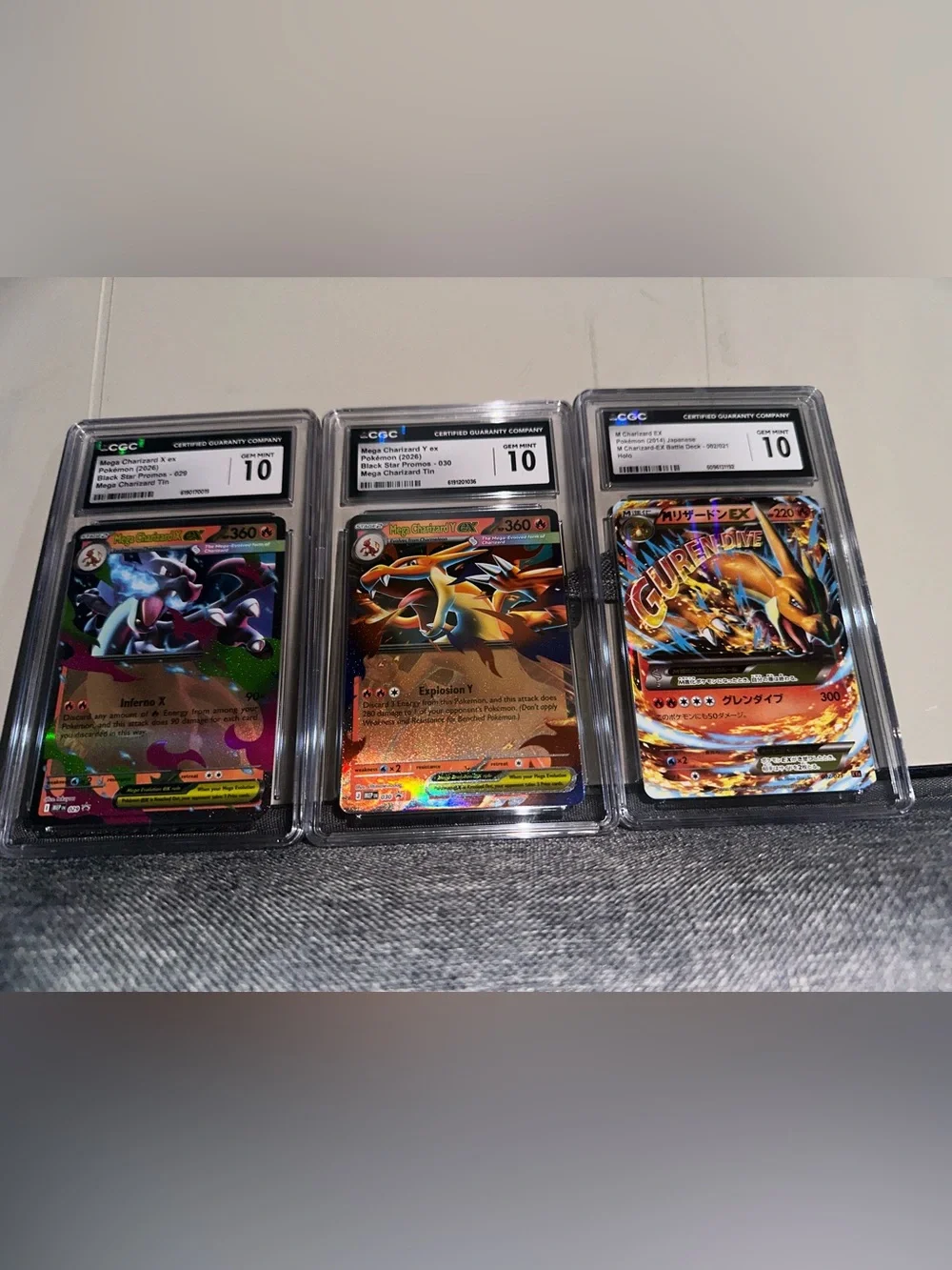 Charizard Bundle Lot graded CGC Gem Mint 10 slabs OBO